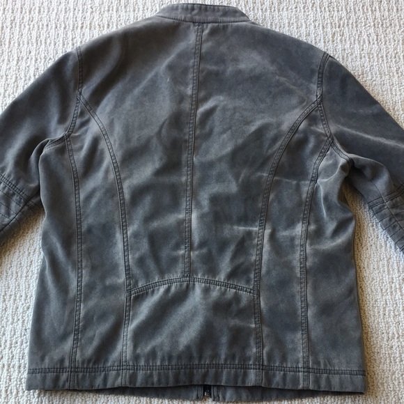 Faux Leather Motorcycle / Dystopian Jacket - Picture 5 of 8